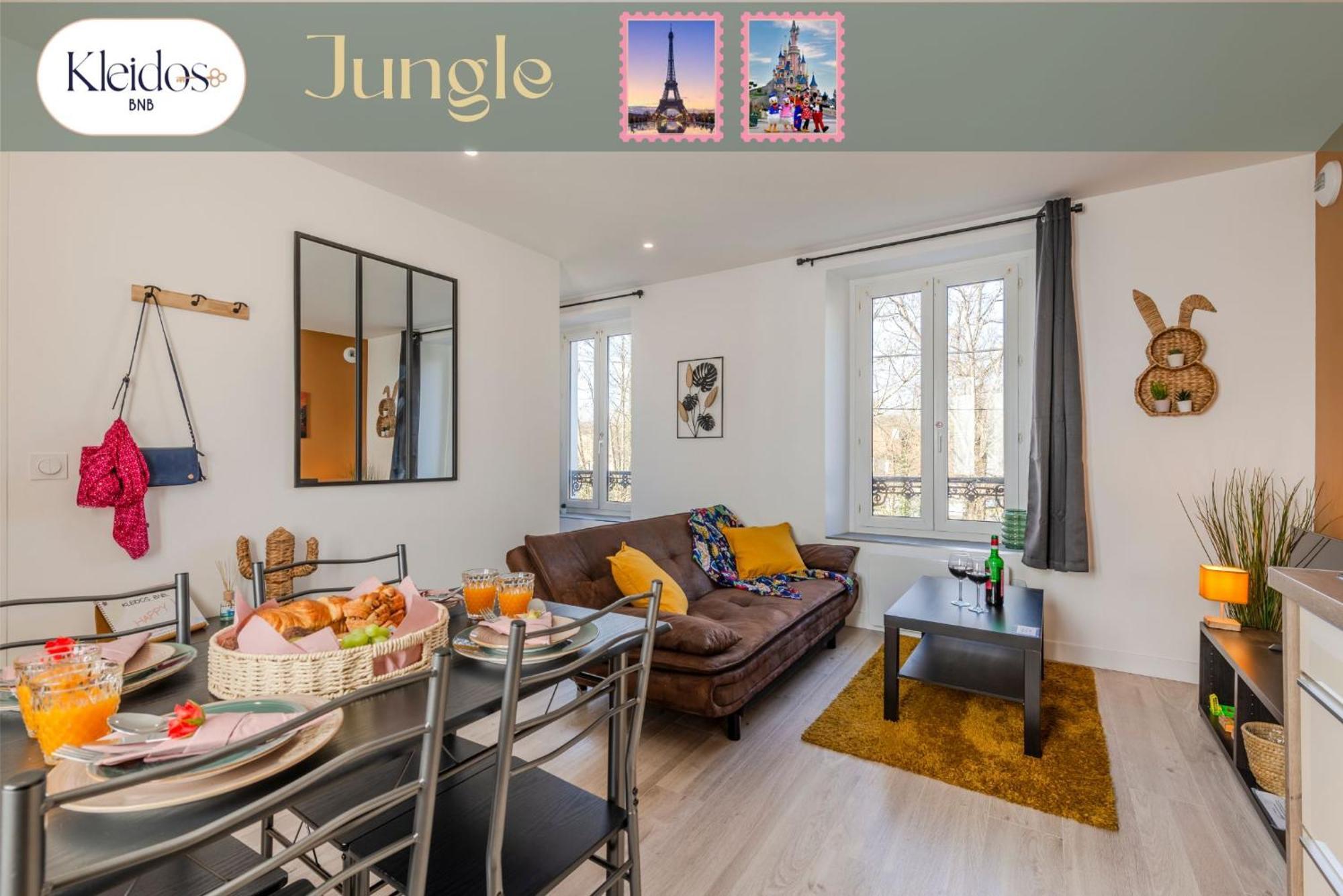 Jungle - Magnifique Appartement Avec Parking Prive - Paris-Disney & Cdg A 25 Minutes Pomponne Экстерьер фото